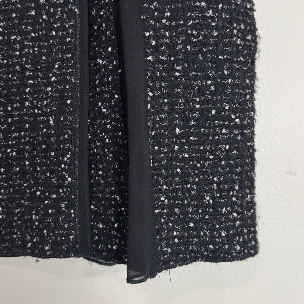 Gerard Darel Black/White Bouclé Tweed Pleated Mini Skirt size EU 40 - Picture 3 of 9